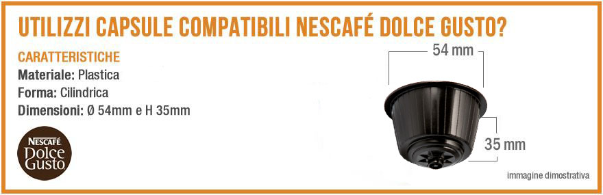 Cioccolato Fondente | Compatibili Nescafè Dolce Gusto | 10 Capsule | Piccole Emozioni